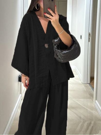 Sola Two-Piece Suit | Comfortable Linen, Versatile Style 3