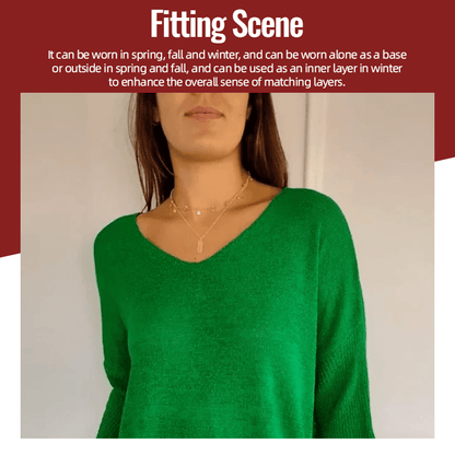 Sola V-Neck Top | Knitted, Minimalist Style 4
