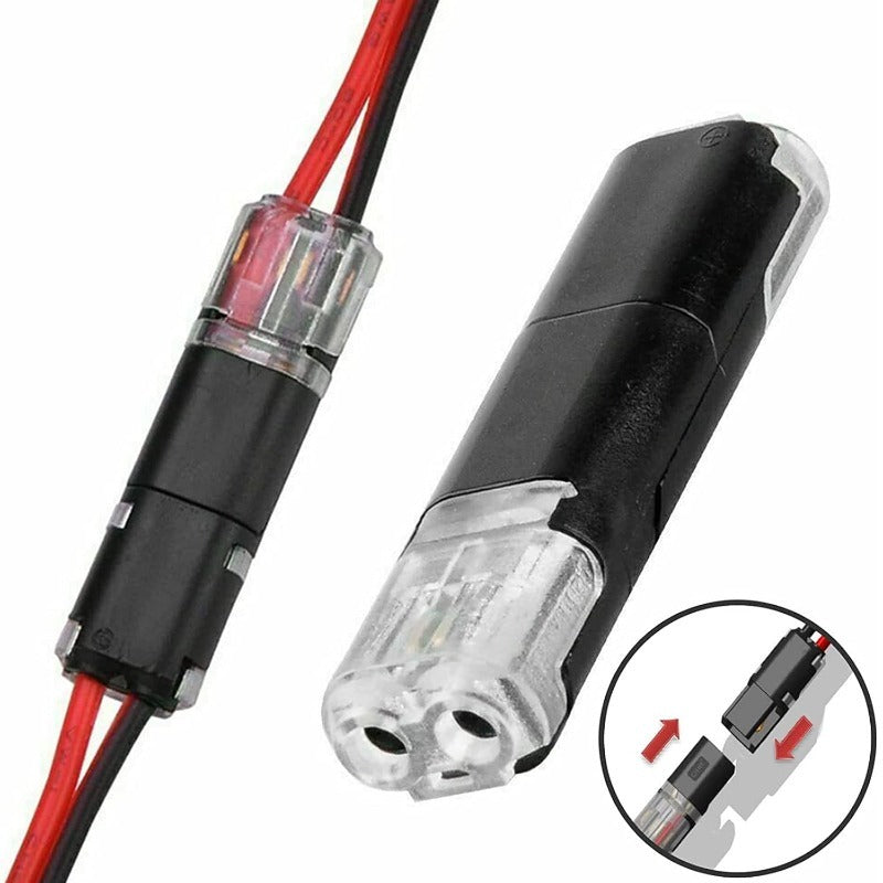 Sola Wire Connector | 2-Pin Solderless Electrical Wire Connectors for LED Strips 2
