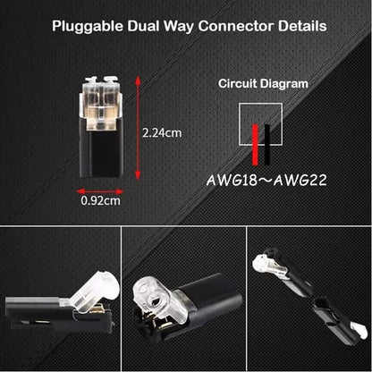 Sola Wire Connector | 2-Pin Solderless Electrical Wire Connectors for LED Strips 4