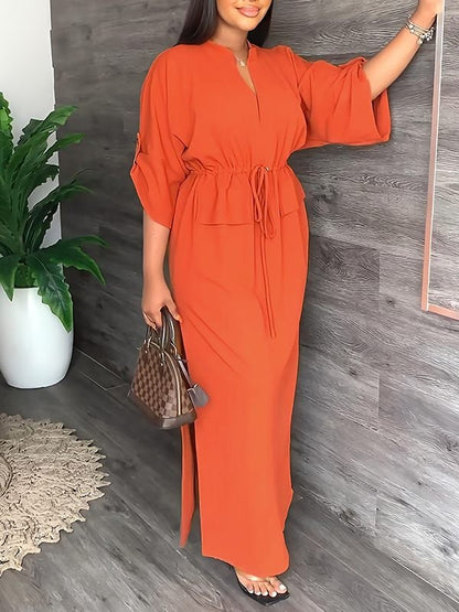 Sola Women's Dress | Lightweight Polyester, Casual Side Slit 3