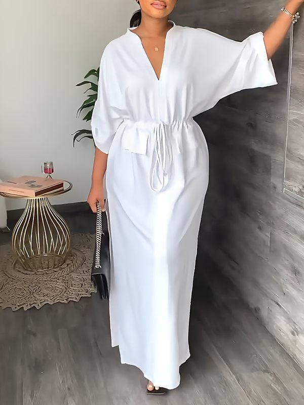 Sola Women's Dress | Lightweight Polyester, Casual Side Slit 6