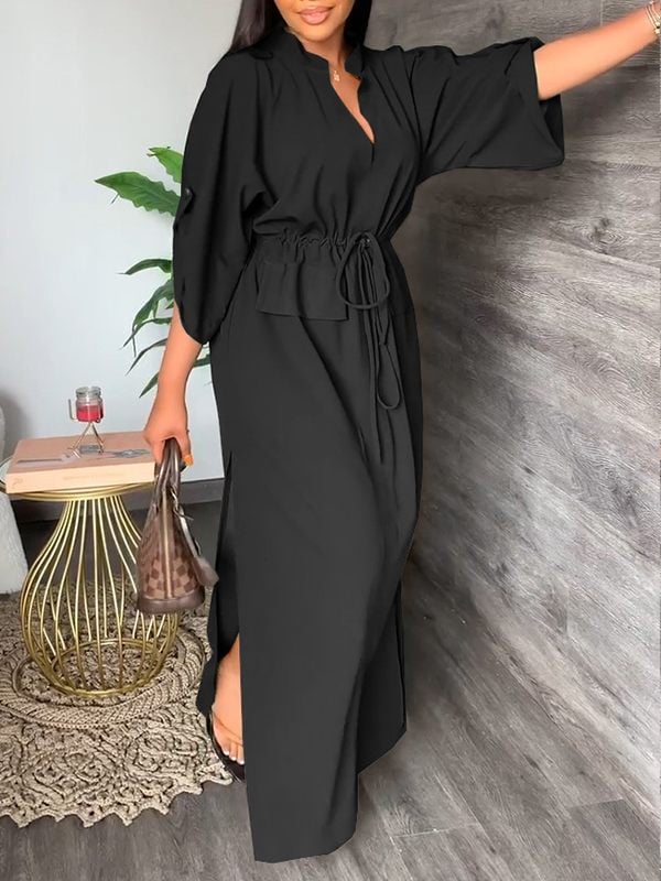 Sola Women's Dress | Lightweight Polyester, Casual Side Slit 8