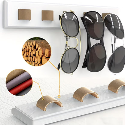 Sola Wooden Sunglasses Holder | Wall-Mounted, Space-Saving Organizer 4
