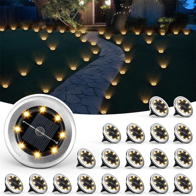 Solar Glow Ground Lights | Waterproof, Energy Efficient 1