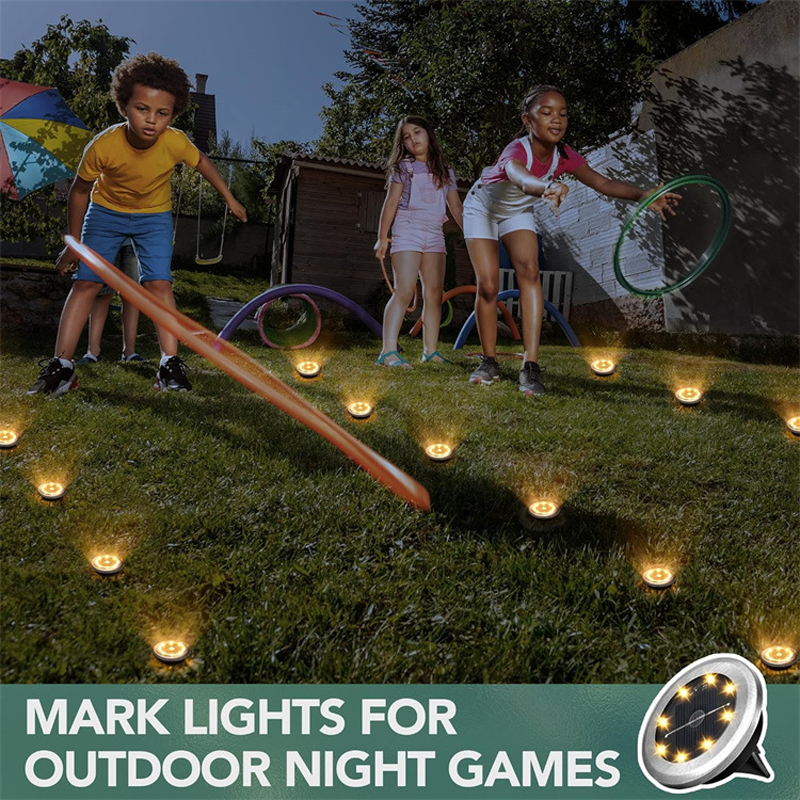 Solar Glow Ground Lights | Waterproof, Energy Efficient 4