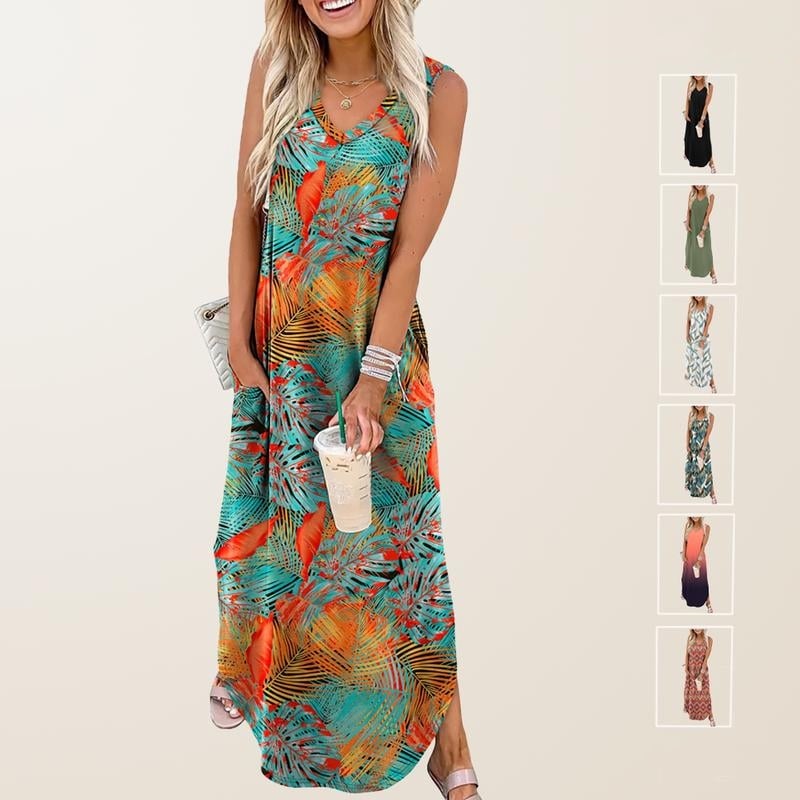 Soleil Maxi Dress | Flowy, Lightweight with Pockets for Women, Plus Size Options Available 0
