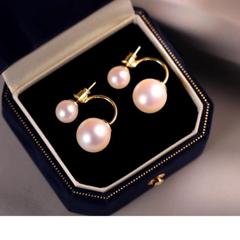 Sora Drop Earrings | Dual-Bead Pearl Design 1