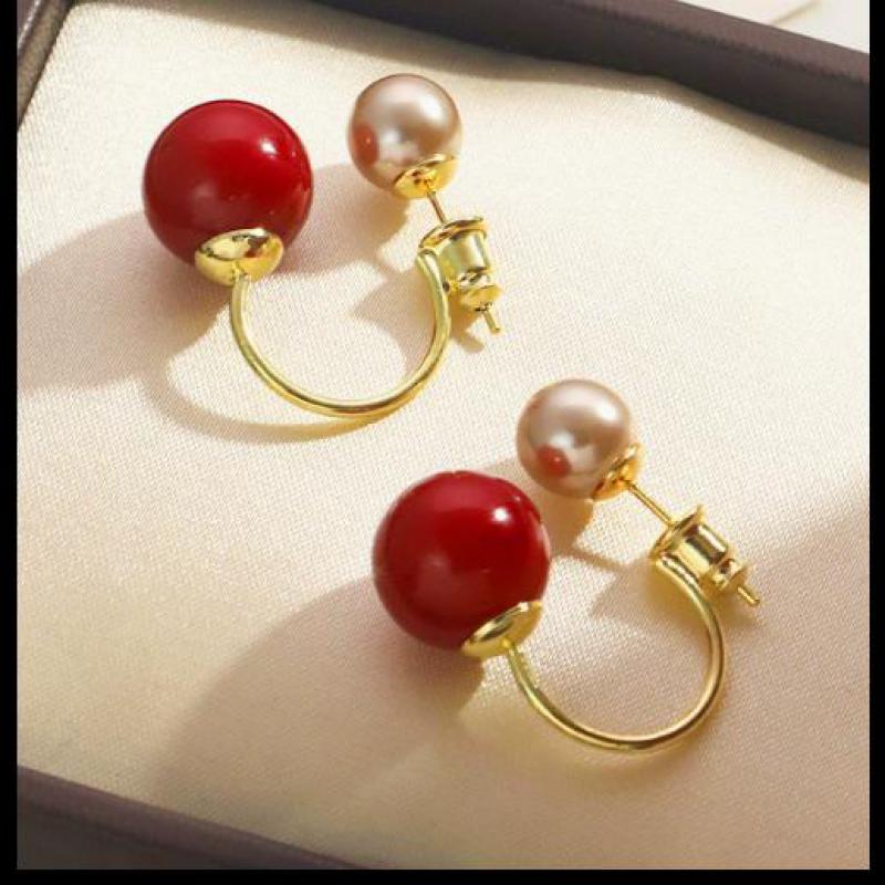 Sora Drop Earrings | Dual-Bead Pearl Design 4