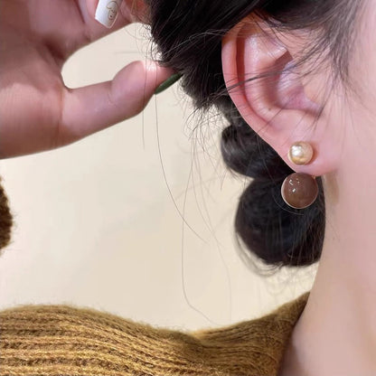 Sora Drop Earrings | Dual-Bead Pearl Design 7