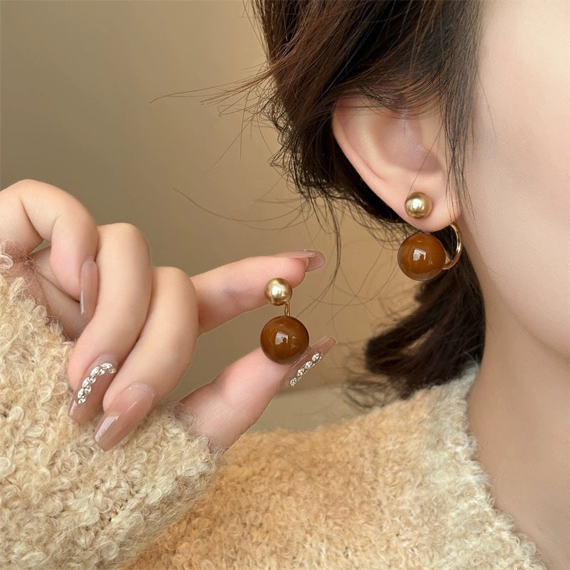 Sora Drop Earrings | Dual-Bead Pearl Design 9