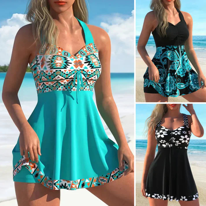 Sora Swim Set | Stylish Tankini & Boy Shorts, Quick-Dry Fabric, Adjustable Straps 0