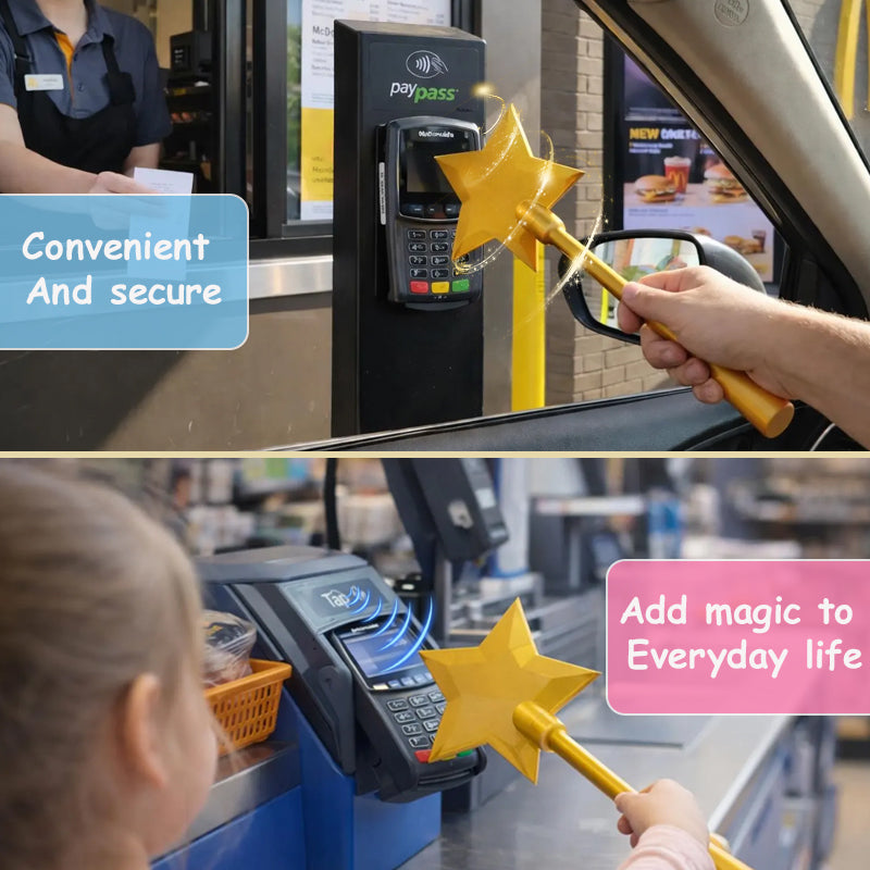 Sparky Credit Card Holder | Fun Star Wand Design, Lightweight and Portable 2