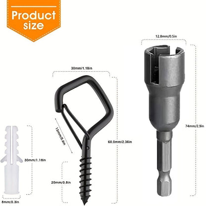 SquaSnap Hanging Hooks | Durable Stainless Steel, Easy to Use 5