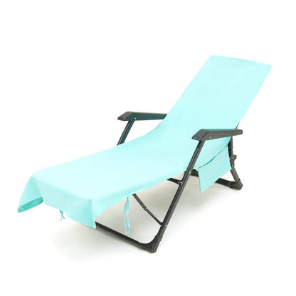 Sunny Lounger Towel | Quick-Dry, Portable with Pockets 11