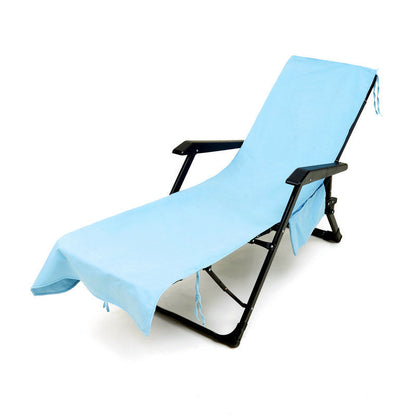 Sunny Lounger Towel | Quick-Dry, Portable with Pockets 14