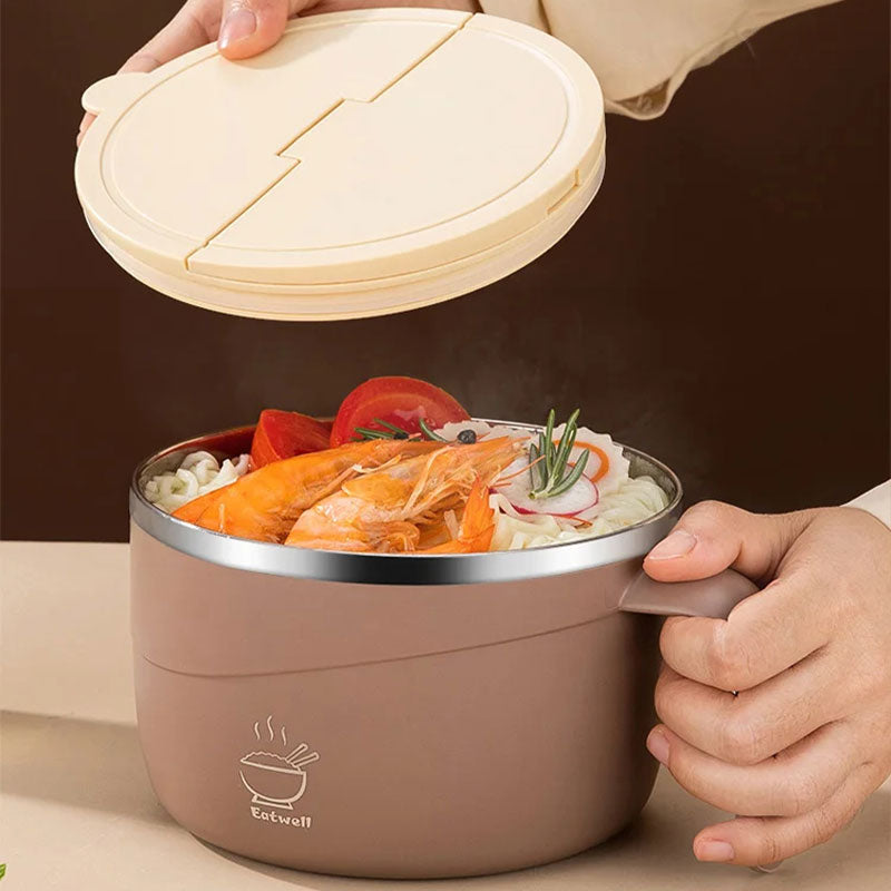 Sura Instant Noodle Bowl | 304 Stainless Steel, Large Capacity 2