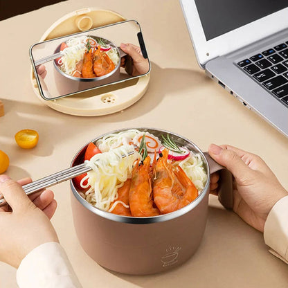 Sura Instant Noodle Bowl | 304 Stainless Steel, Large Capacity 4