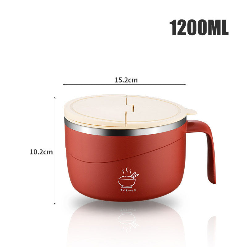 Sura Instant Noodle Bowl | 304 Stainless Steel, Large Capacity 8