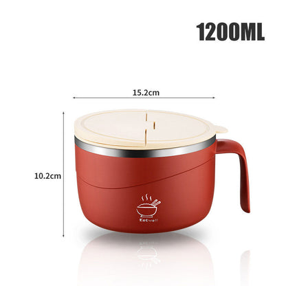 Sura Instant Noodle Bowl | 304 Stainless Steel, Large Capacity 8