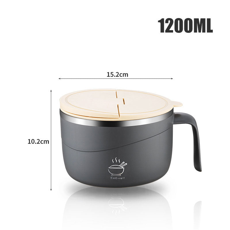 Sura Instant Noodle Bowl | 304 Stainless Steel, Large Capacity 9
