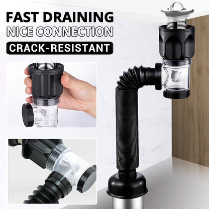 Telo Drain Pipe | Anti-Odor, Easy Installation, Stainless Steel 0