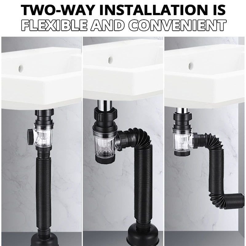 Telo Drain Pipe | Anti-Odor, Easy Installation, Stainless Steel 1