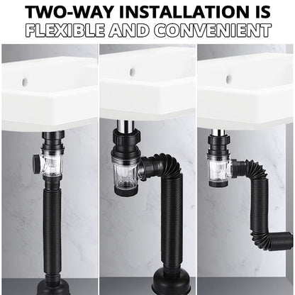 Telo Drain Pipe | Anti-Odor, Easy Installation, Stainless Steel 1