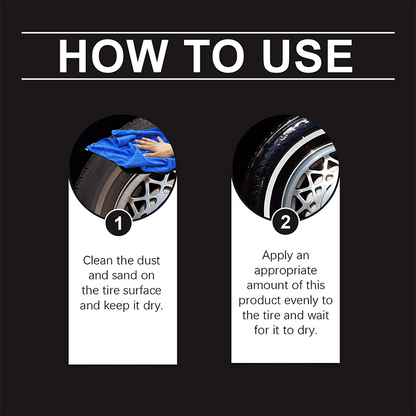 Tire Revive Wax | Restores Deep Black Gloss, UV Protection 7