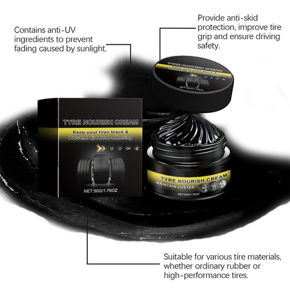 Tire Revive Wax | Restores Deep Black Gloss, UV Protection 8