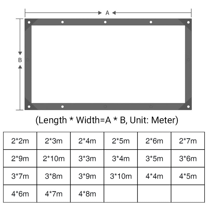 Titan Heavy Duty Tarp | Transparent, Insulated, Tear-Resistant PE 8