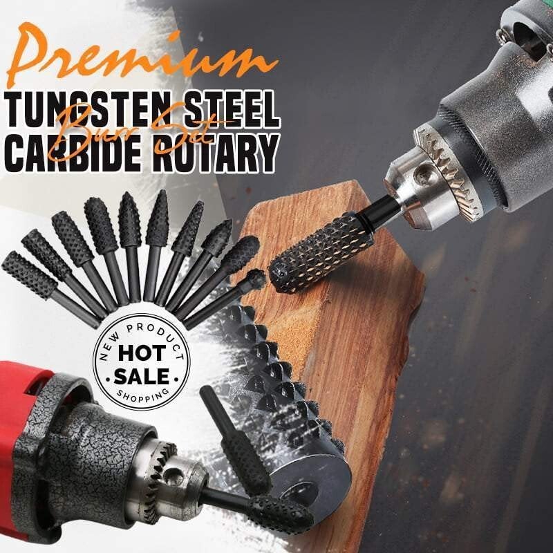 Tungsten Steel Carbide Rotary Burr Set | Durable and Versatile 1