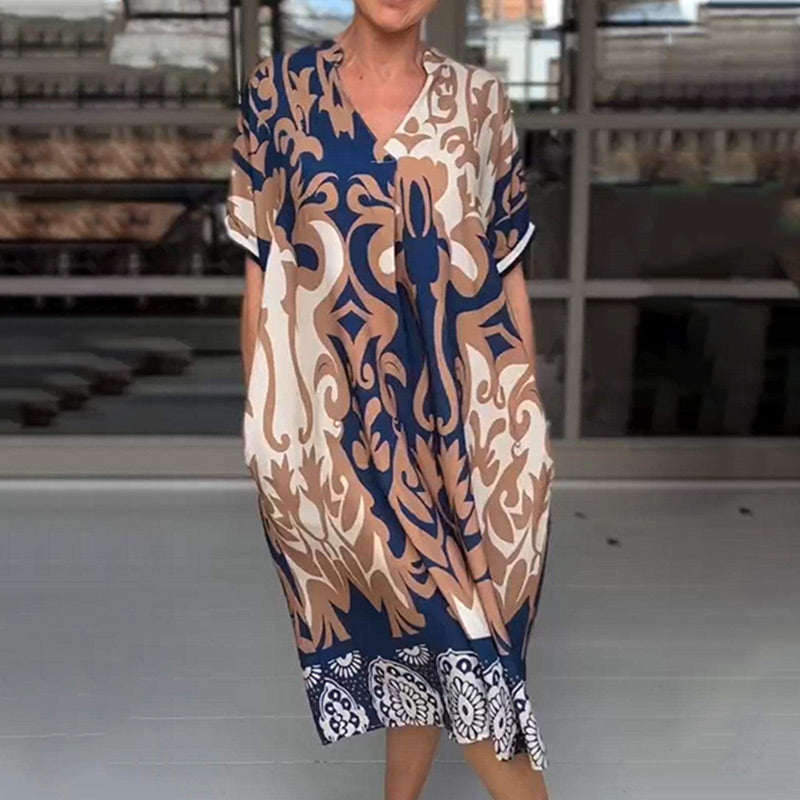 Vera Midi Dress | Flattering V-Neck, Breathable Fabric, Plus Size Options 2