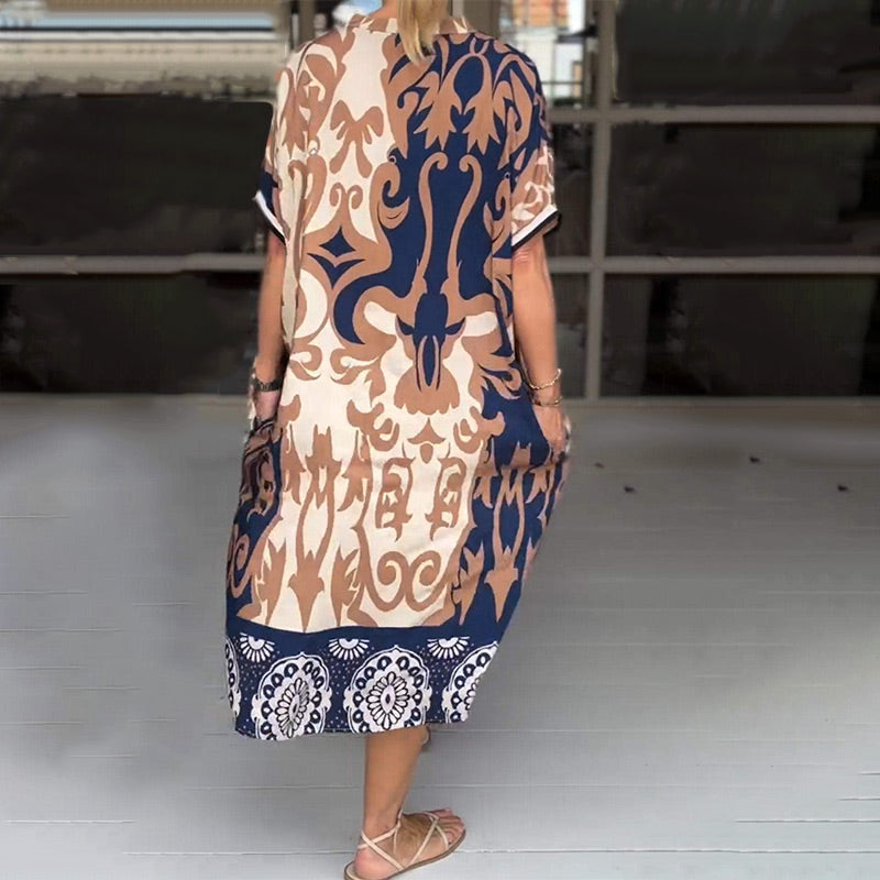 Vera Midi Dress | Flattering V-Neck, Breathable Fabric, Plus Size Options 3