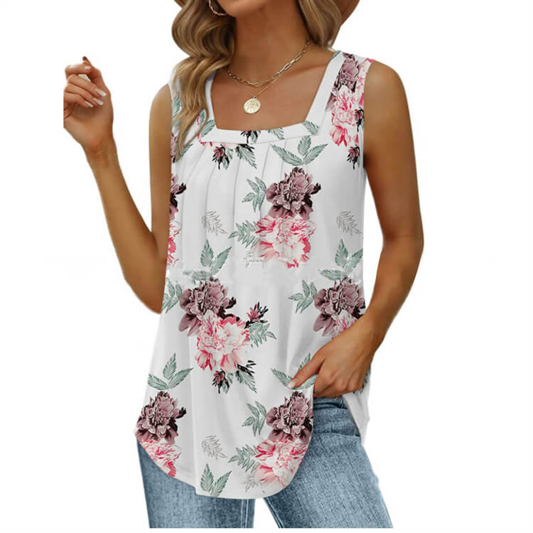 Vera Square Neck Vest | Soft, Breathable Fabric 8