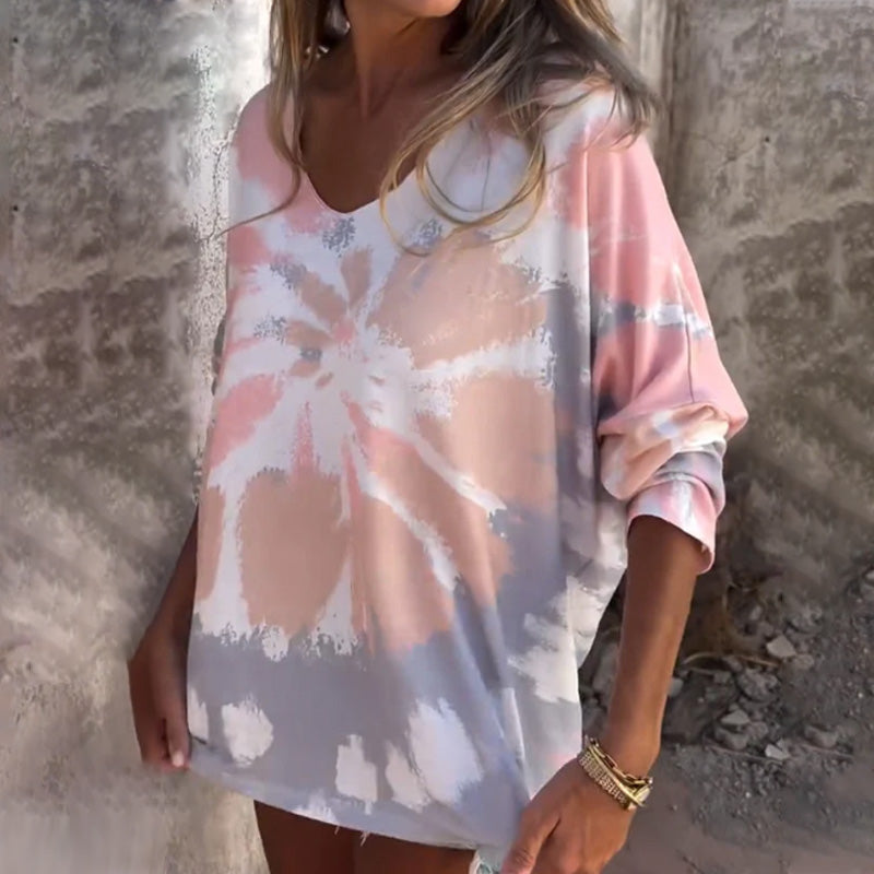 Vera Women's Top | Unique Pattern, V-Neck, Comfortable Fit 2