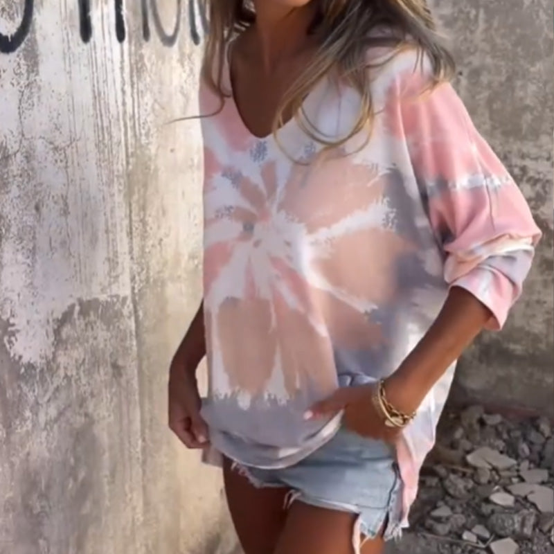 Vera Women's Top | Unique Pattern, V-Neck, Comfortable Fit 5