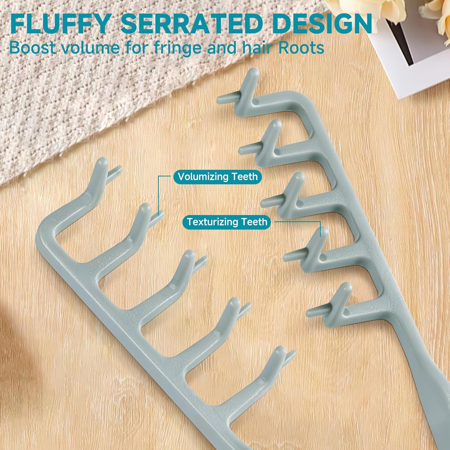 Volumax Volumizing Comb | Wide Tooth, Fluffy Texture 6