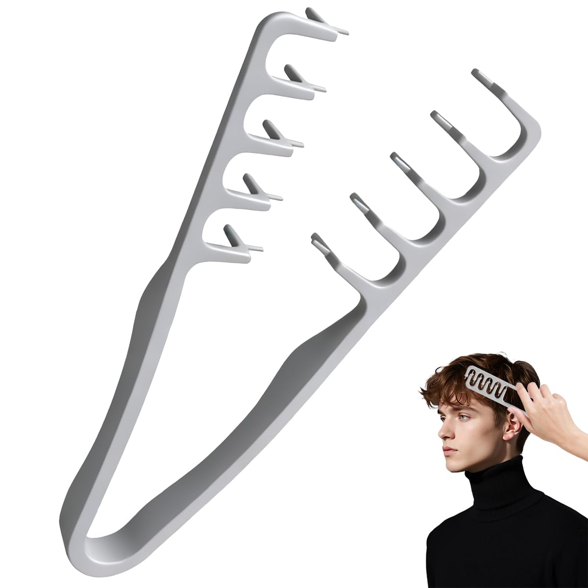 Volumax Volumizing Comb | Wide Tooth, Fluffy Texture 8
