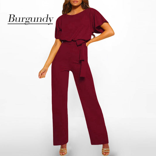 Wanda Wide Leg Jumpsuit | High Waist, Breathable Design 0