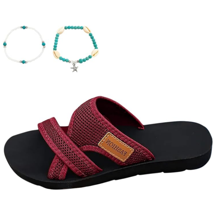 Wander Black Flat Sandals | Comfortable Open Toe Design for Women 5