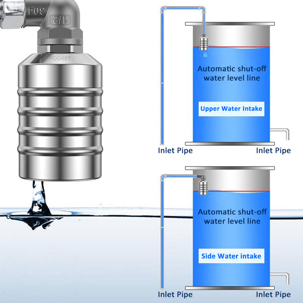 Waver Float Valve | Automatic Water Level Control, Stainless Steel 7