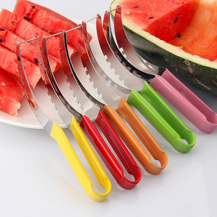 Wavi Watermelon Slicer | High-Quality Stainless Steel, Anti-Slip Handle 7