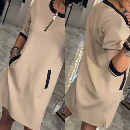 Wendy Casual Dress | Stylish V Neck, 3/4 Sleeves 6