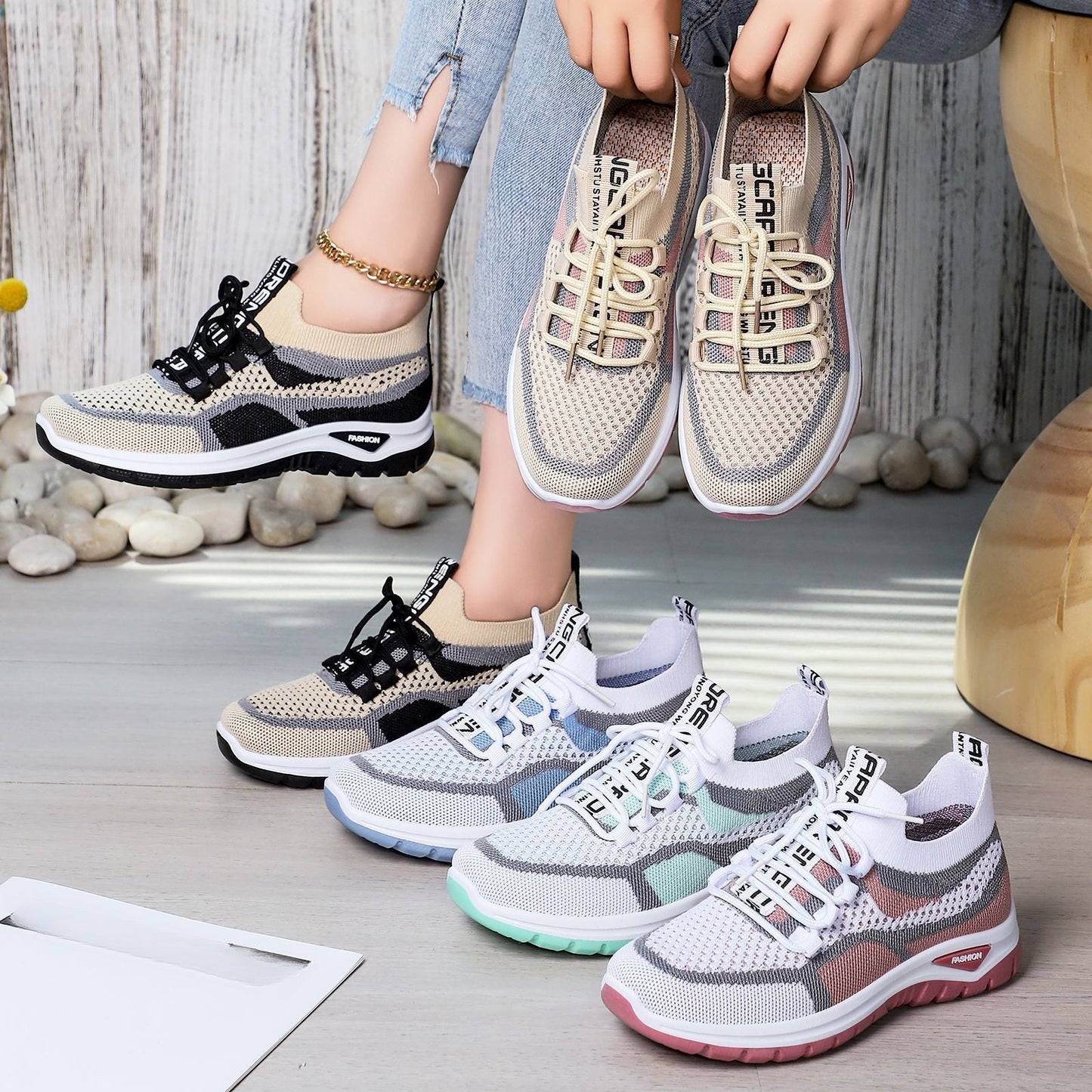 Wina Running Shoes | Breathable Mesh, Non-Slip Sole 1