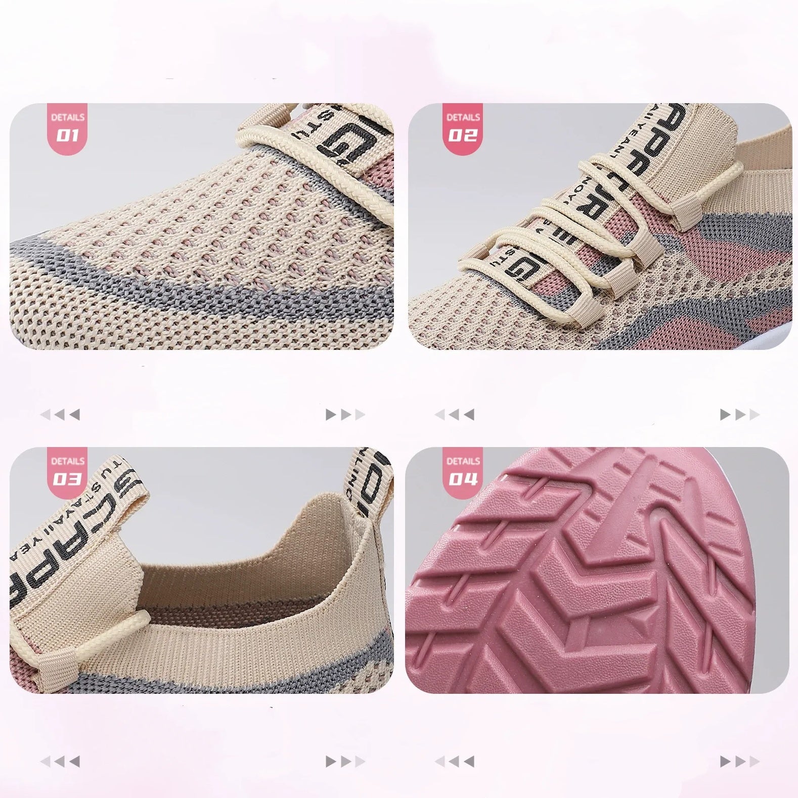 Wina Running Shoes | Breathable Mesh, Non-Slip Sole 4