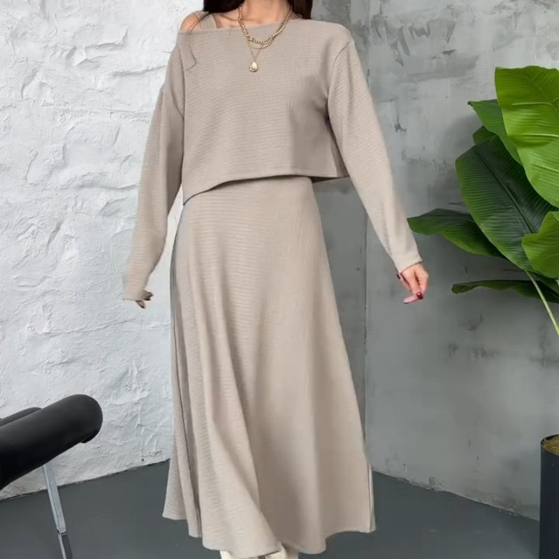 Wina Two Piece Set | Versatile Matching Sets for Women, High-Stretch Knit Fabric 3