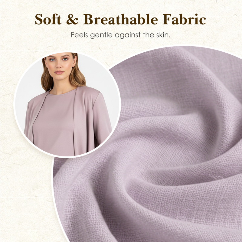 Wina Women's Set | Soft Polyester Loungewear, Includes Top, Cardigan & Wide-Leg Pants 6