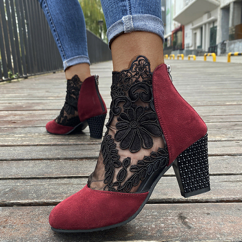 Wisteria High Heels | Comfortable Lace Design for Women 2