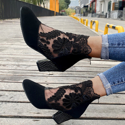 Wisteria High Heels | Comfortable Lace Design for Women 7